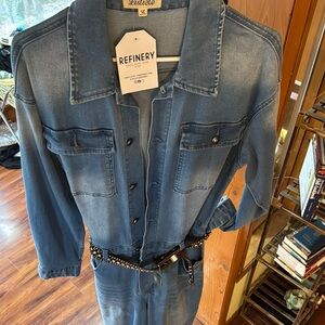 Blue Denim Women's Jumpsuit